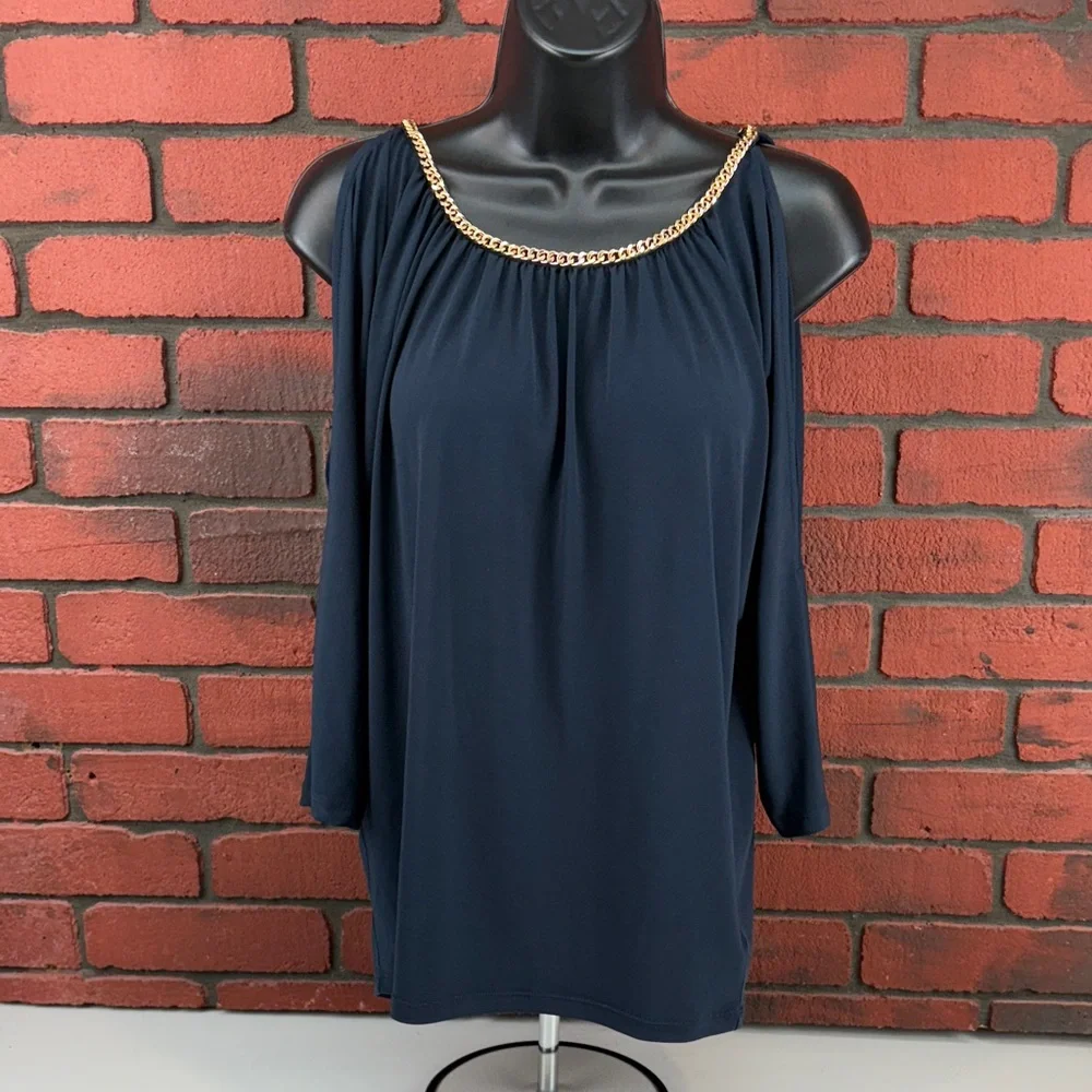 Michael Kors Shirt Womens Small Cold Shoulder